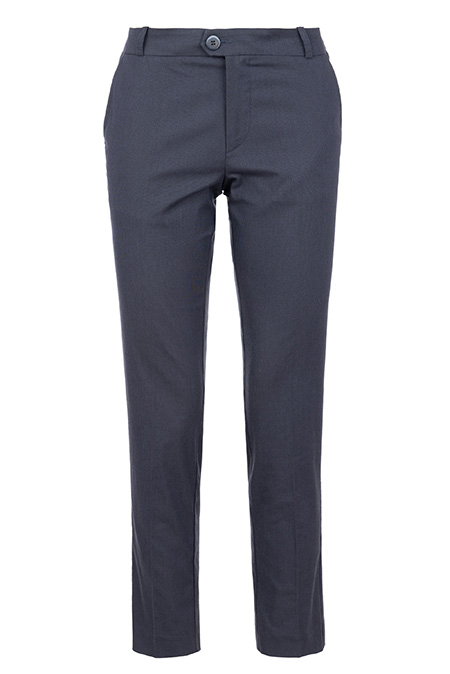 Tiffany Production Muške slim fit pantalone sa rajsferšlusom i dugmetom