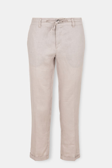 Lanene muške pantalone sa učkurom Tiffany Production