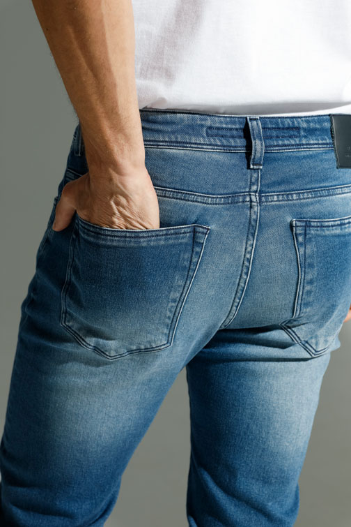 Comfort slim muške farmerke – plavi teksas Tiffany Production