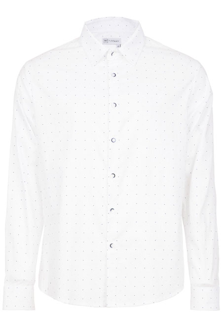 Muška košulja dugih rukava sa diskretnim tufnastim dezenom Tiffany Production