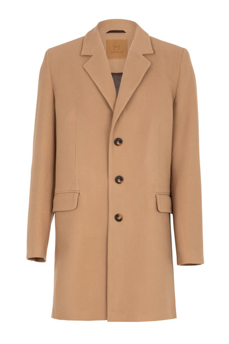 Tiffany Production Klasični muški kaput sa V-izrezom i reverima