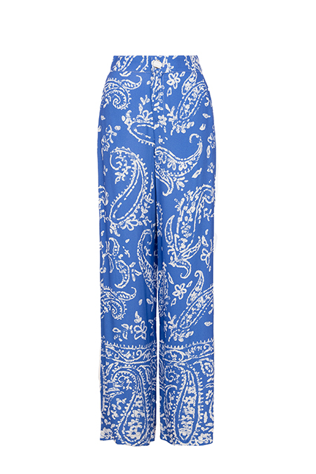 Pantalone širokih nogavica u dezenu  Tiffany Production