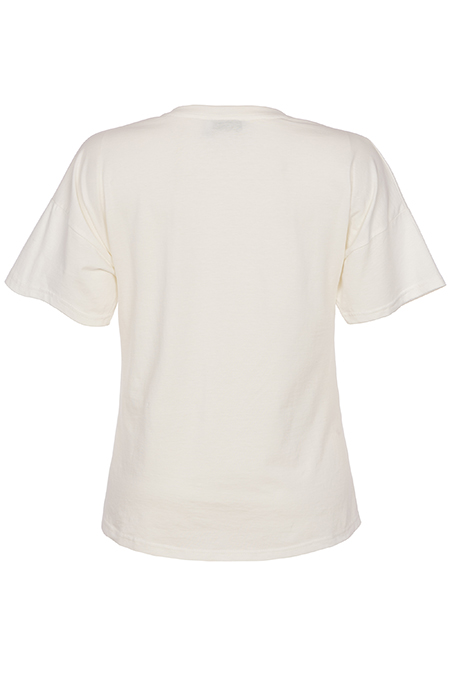 Ženska majica kratkih spuštenih rukava sa printom Tiffany Production