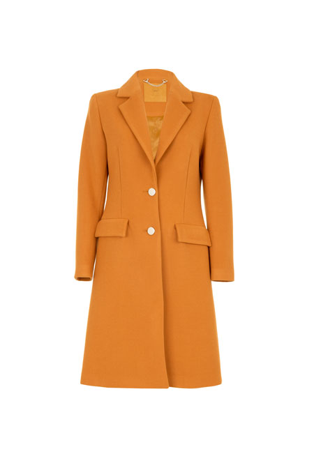 Ženski kaput sa kragnom i kopčanjem dugmićima Tiffany Production