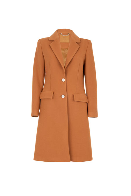 Ženski kaput sa kragnom i kopčanjem dugmićima Tiffany Production