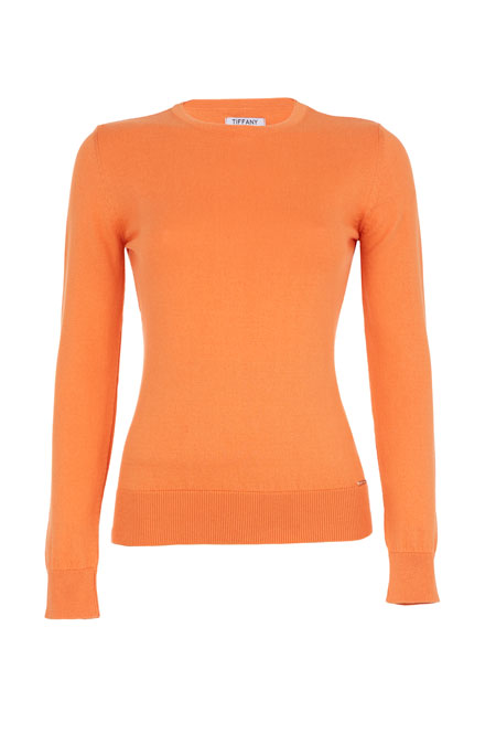 Džemper dugih rukava od 100% pamuka sa okruglim izrezom Tiffany Production