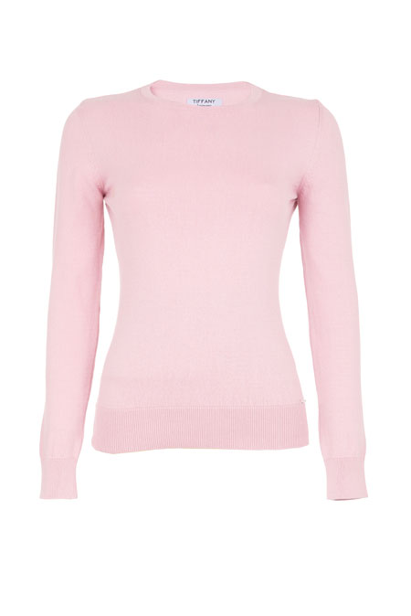 Džemper dugih rukava od 100% pamuka sa okruglim izrezom Tiffany Production