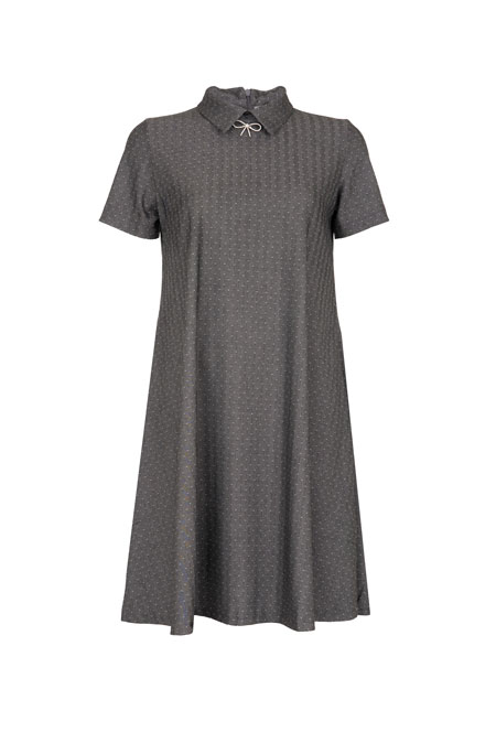 Haljina A kroja sa kragnom i brošem Tiffany Production