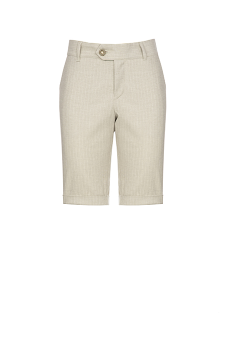 Tiffany Production Muške prugaste pantalone od mešavine lana i pamuka