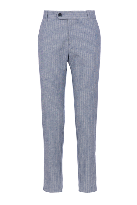 Muške prugaste pantalone sa praktičnim bočnim džepovima Tiffany Production